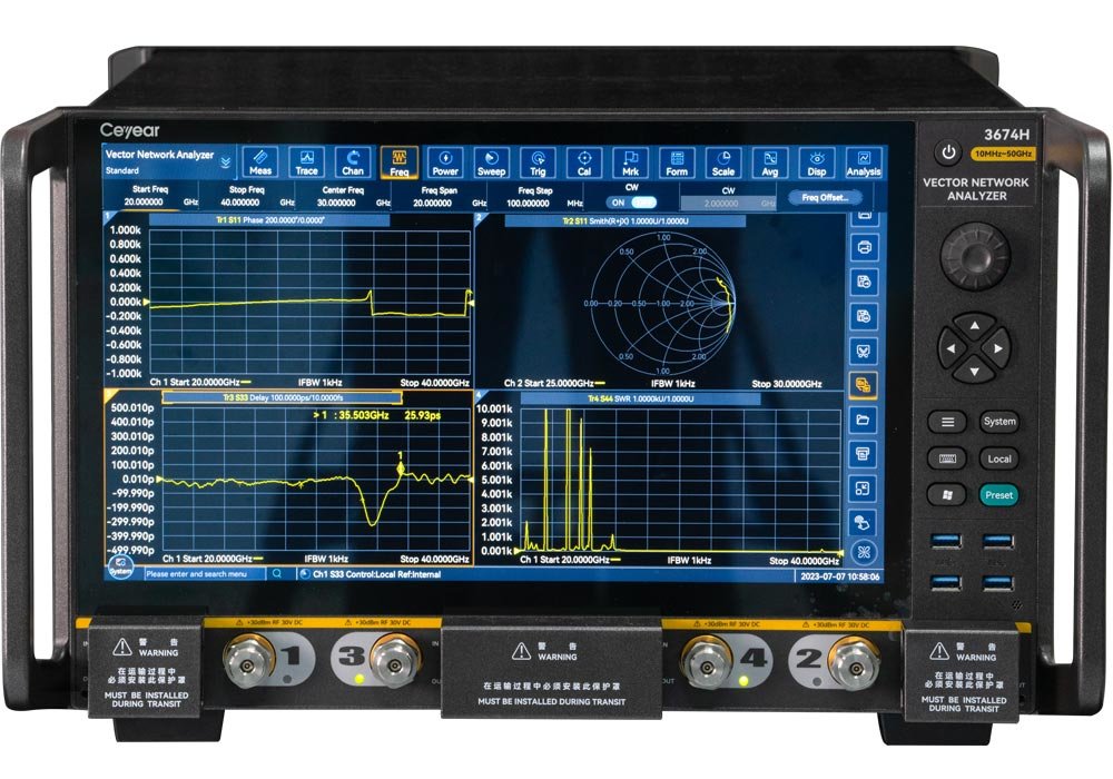 3674 vector network analyzer