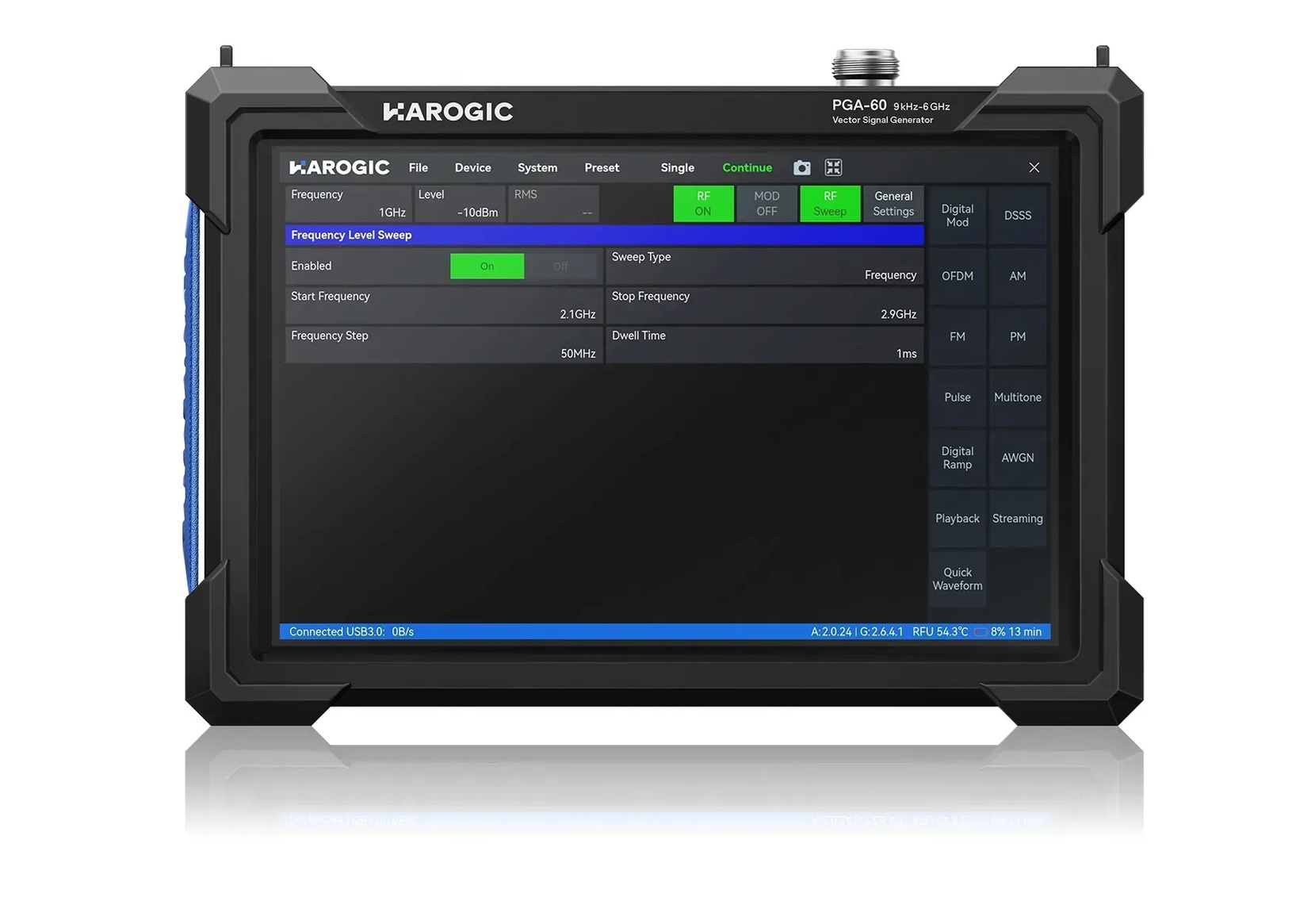PGA-60 handheld vector signal generator